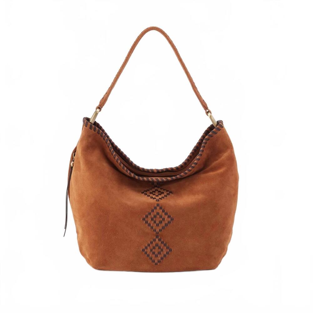 NEW HOBO women's suede harley bag in oak barrel